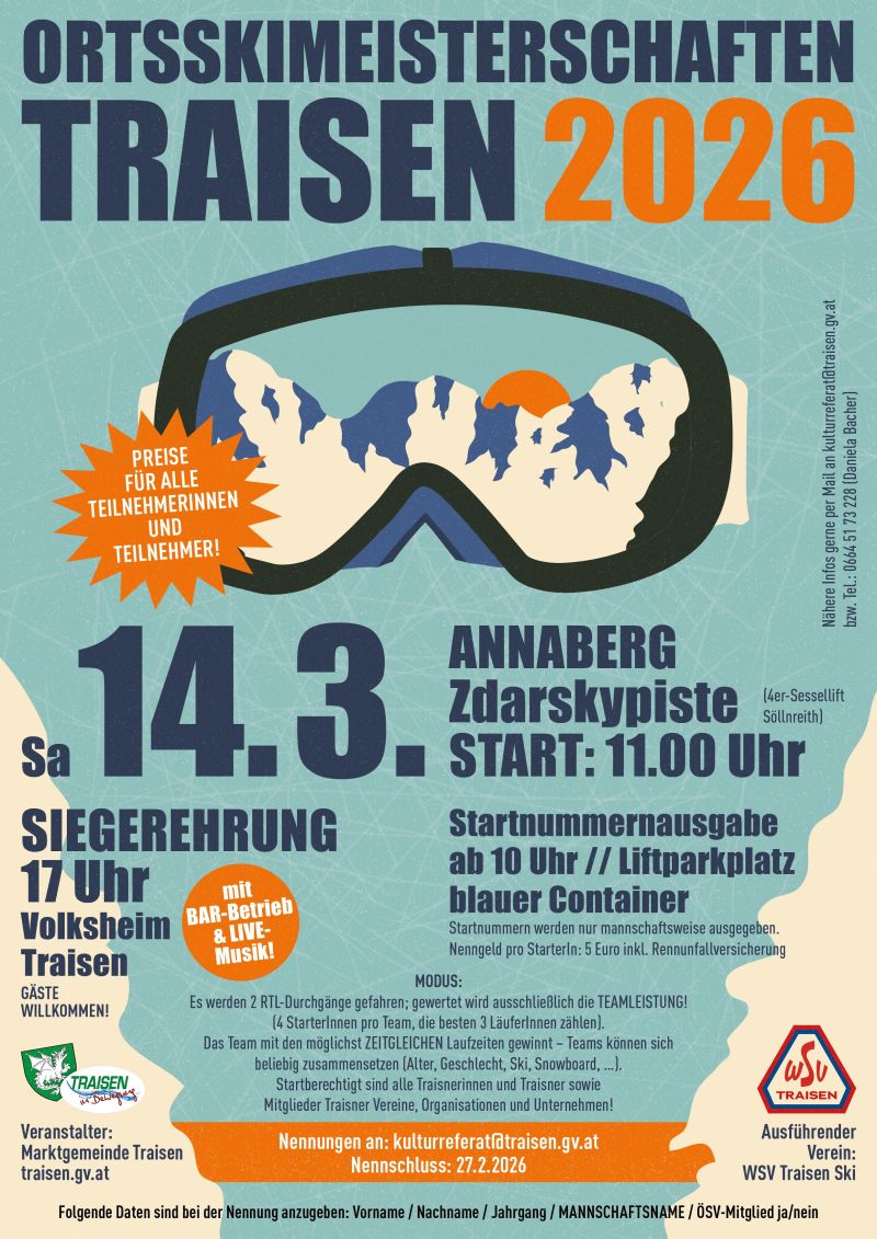 Ortsskimeisterschaften Traisen 2026