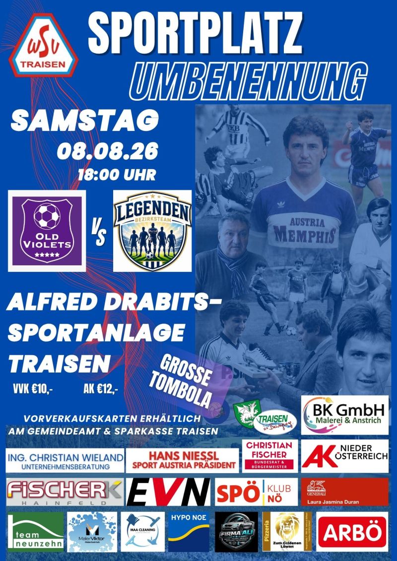 Sportplatz Umbenennung